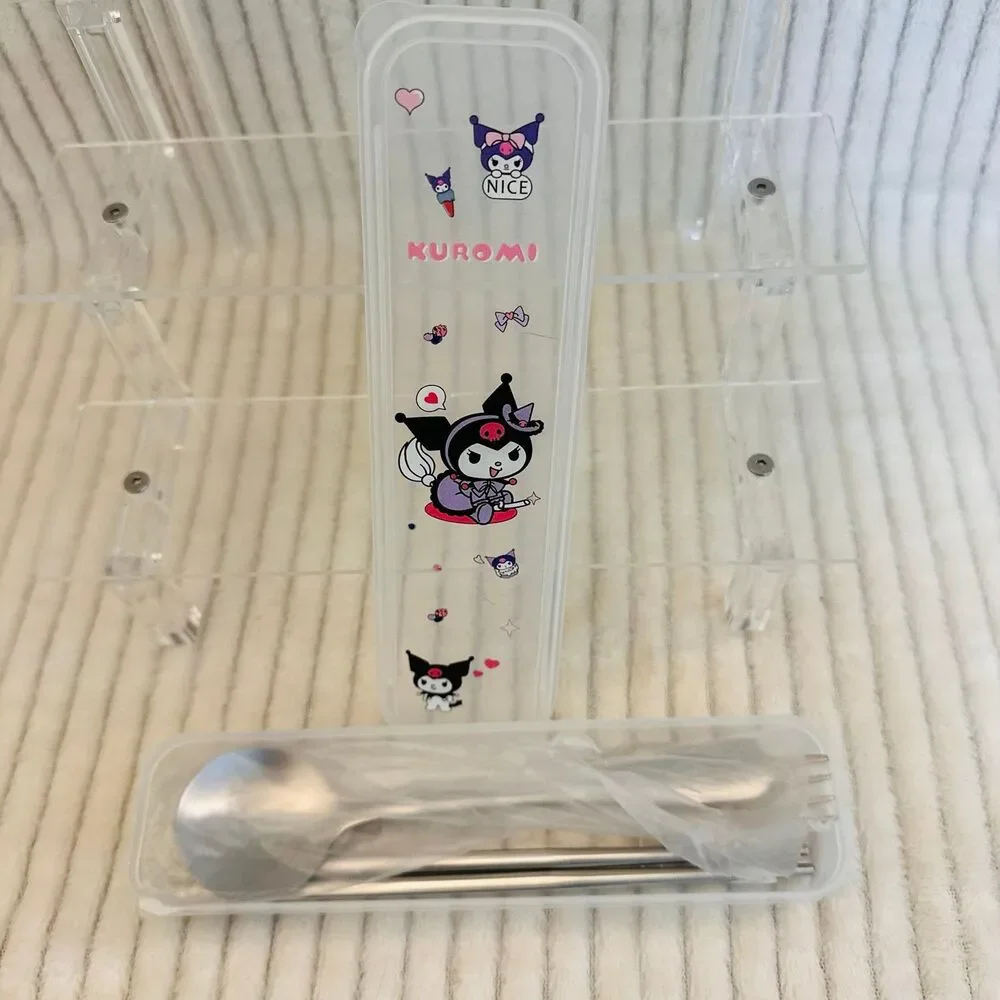 Hello Kitty Kuromi Flatware Set with Case